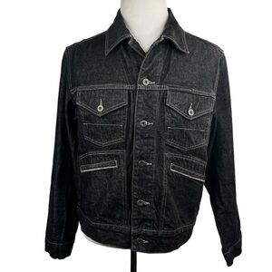 Nautica Jeans Co. Men's Black Denim Jacket